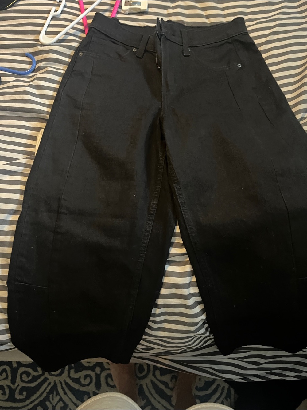 Old Navy Black Cropped Wide-Leg Pants